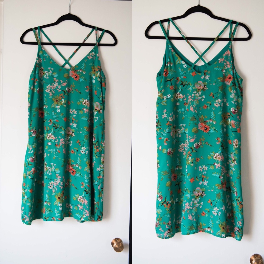 Green Summer Floral Dress